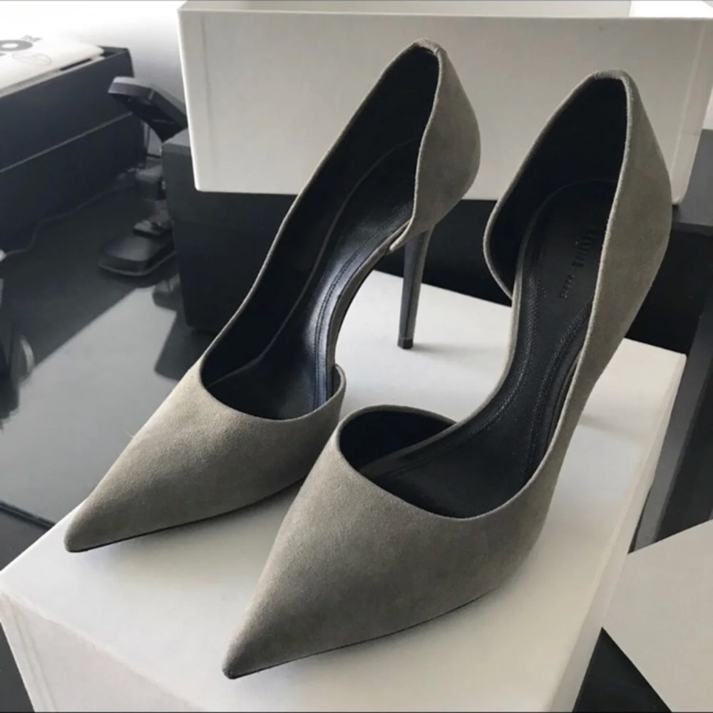 Grey Celine heels